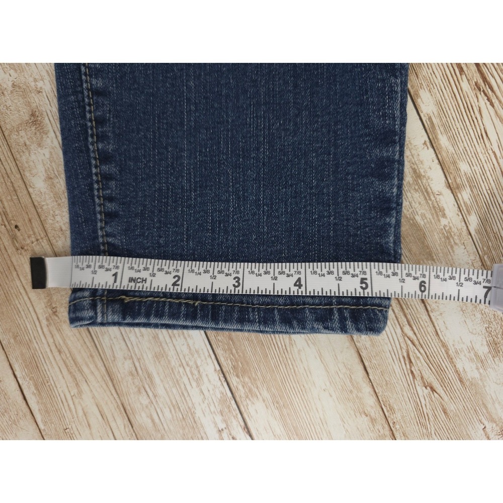 Levis Totally Shaping Pull On Skinny Dark Wash Blue Stretch Jeans Womens 16S - Picture 6 of 9